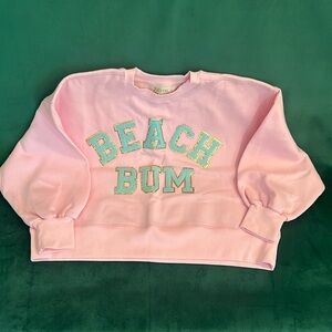 Judith March Beach Bum cropped sweatshirt